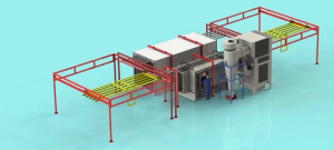 Оборудование для порошковой окраски, линии порошковой окраски, окрасочные кабины печь полимеризации, тоннель химической подготовки, конвейер