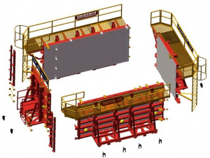 Формы 3D для модульных комнат многоэтажного строительства PPVC