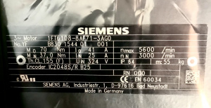 Серводвигатель Siemens 1FT6108-8AF71-3AG0