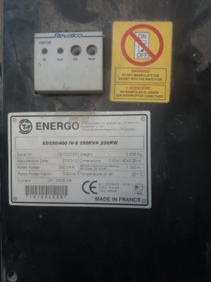 Дизельный генератор Energo в контейнере на 200kw
