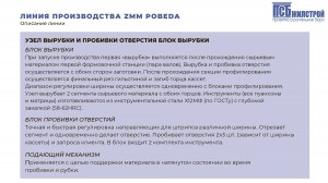 Автоматическая линия производства ZMM POBEDA для производства вентилируемых фасадных кассет типа К100