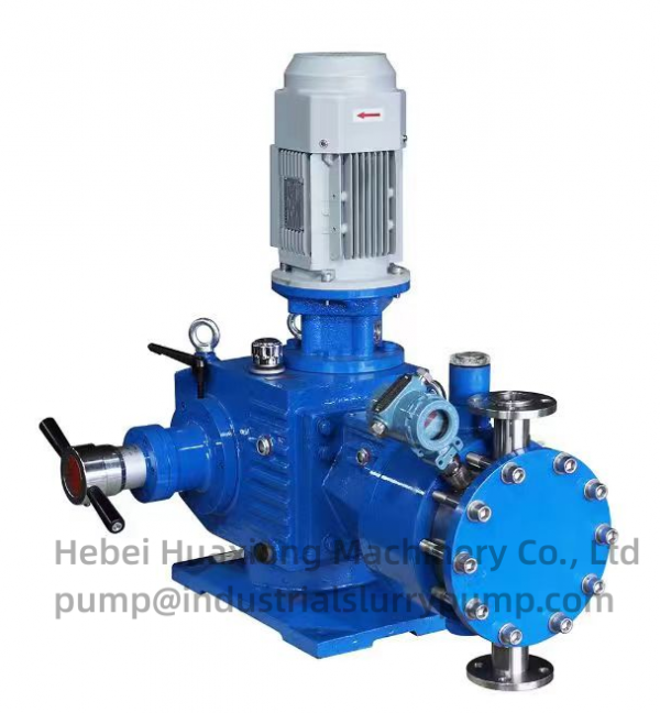 Hydraulic diaphragm metering pump