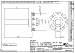 Ступица с полуосью FAD Assali Q.100X550 M22X1,5