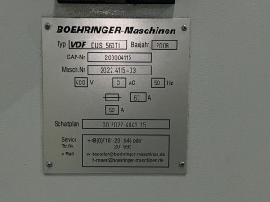 Токарный станок с ЧПУ BOEHRINGER - DUS 560 Ti