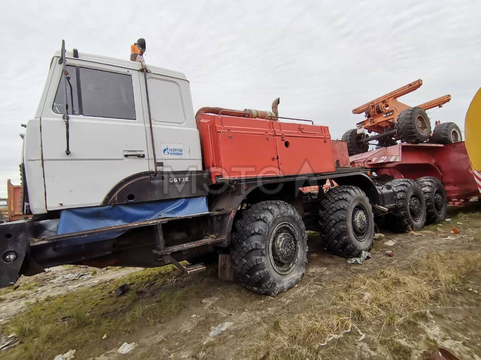 Грузовой тягач МЗКТ-74131, 2008, ек6568/59. Автомобиль не на ходу, частично  не комплектен купить Б/У в Салехарде по цене 339 300 руб. - Биржа  оборудования ProСтанки