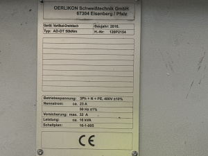 Сварочная колонна OERLIKON AIR LIQUIDE - MFT 6,0 x 6,0 MACH-ID 8480 Производитель: OERLIKON AIR LIQUIDE Тип: MFT 6,0 x 6,0