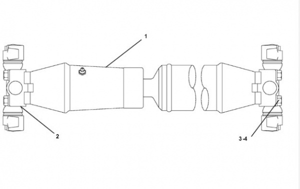 Вал карданный 259-2717 для Caterpillar