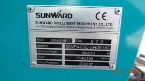 ЭКСКАВАТОР SUNWARD SWE400-3H, 2022