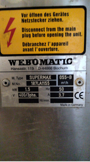 Вакуумный упаковщик Webomatic supermax 055-B