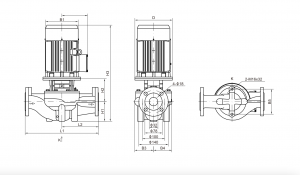 Вертикальный циркуляционный насос CNP TD32-6(I)/2SWSCJ