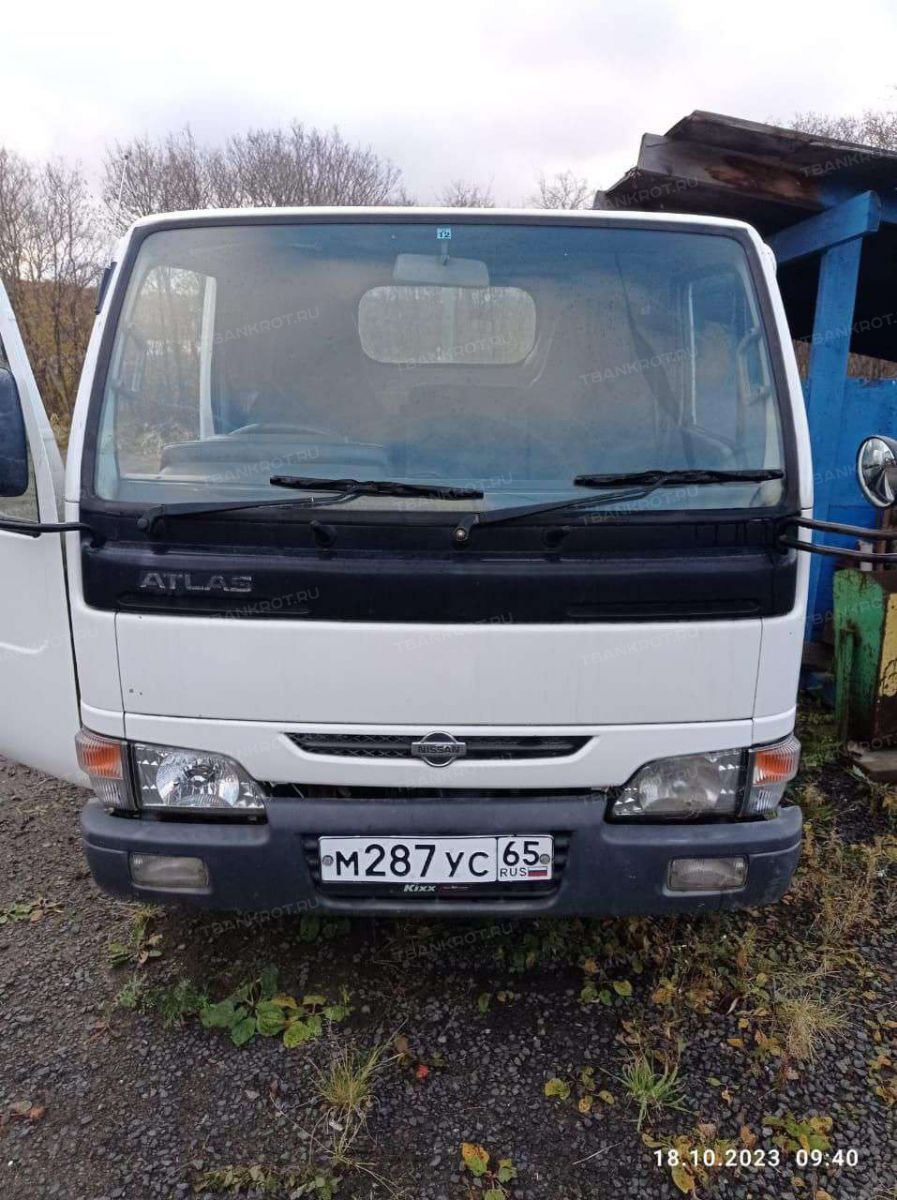 Nissan Atlas, 1995г.в., VIN отсутствует, Шасси №М6F23011373, ГРЗ М287УС65,  грузовой бортовой, белый Б/У - Биржа оборудования ProСтанки