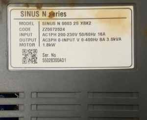 Преобразователь частоты Santerno SINUS N 0003 2S XBK2