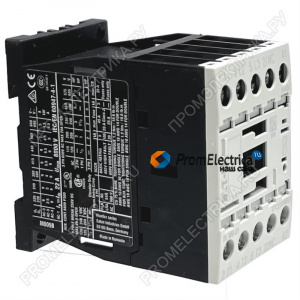 DILM9-10, XTCE009B10F Контактор 9 А, управляющее напряжение 230В (АС), 1 НО доп. контакт, категория применения AC-3, AC-4