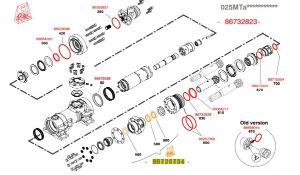 Набор уплотнений HC-095SAa125CQ45SWURF для Гидроперфоратора HC-95