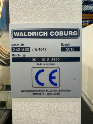 Плоскошлифовальный станок Waldrich Coburg - 30-10 S 3640