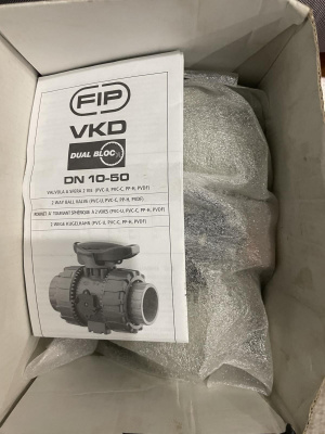 Кран шаровый VKDIM D 50 FPM. DUAL BLOCK, Италия