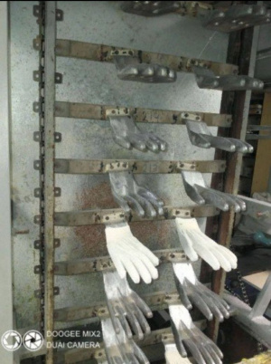 Автомат нанесения латекса на перчатку Л2ло - 250-3