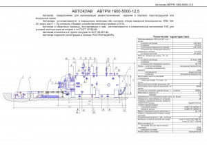 Автоклав АВТРМ 1600-5000-12,5