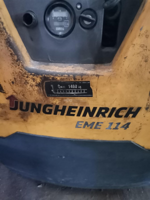 Тележка электрическая поводковая Jungheinrich EME 114, инв. № 000000013