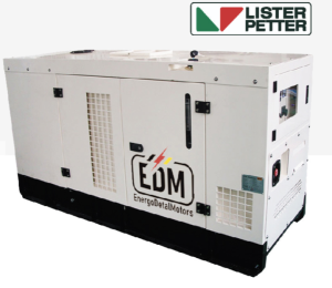 Дизель генератор EDM L125LR в шумозащитном кожухе ДВС Lister Petter