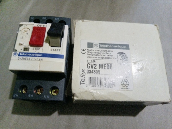 GV2ME06 ME06 (1-1,6А) Автомат защиты двигателя