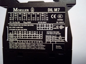 DILM7-10 MOELLER Германия Контактор 3kW / 400V, Катушка 24V 50HZ