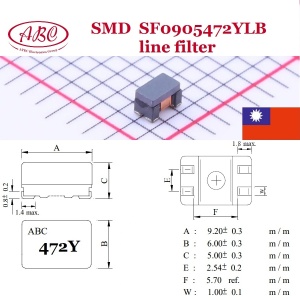 Линейный электрический фильтр SMD SF0905472YLB
