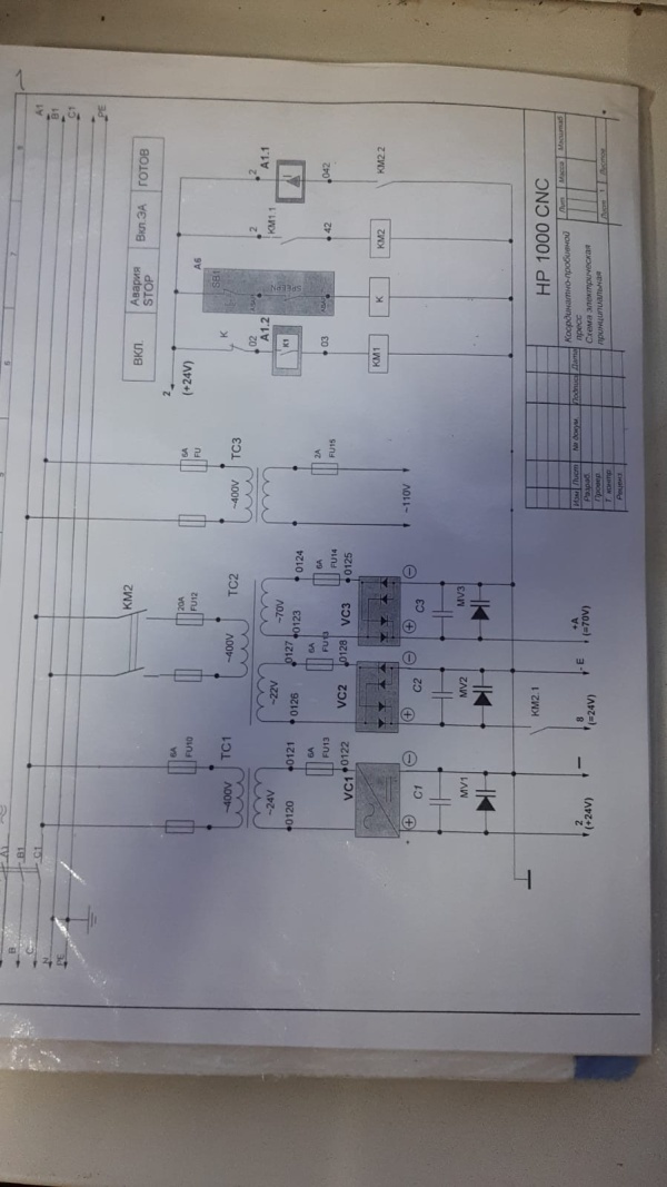 Пресс координатно-пробивной IMACHP 1000 с ЧПУ CNC 8