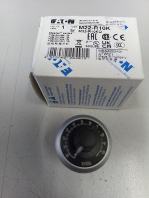 Eaton потенциометр M22-R10K Потенциометр 10кОм IP66, M22-R10K 229491 PA6-GF30