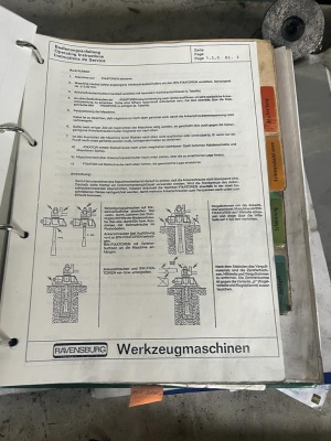 Тяжелый токарный станок RAVENSBURG KL-2500-6000 ЧПУ, ЧПУ SIEMENS