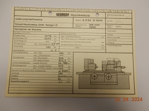 Круглошлифовальный станок Schaudt - E550 N1500