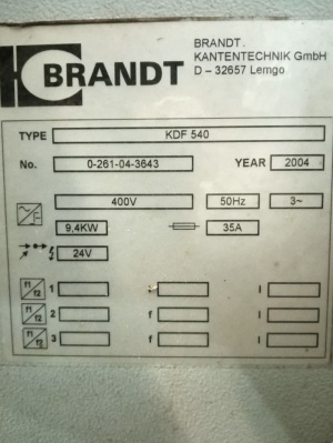 Кромкооблицовочный станок Brandt KDF 540