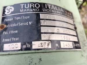 Нефтяной насос TURO ITALIA T 71-80 Н/4 с хранения
