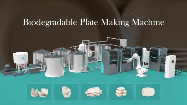 Eco-friendly Compostable and Biodegradable Plate Making Machine