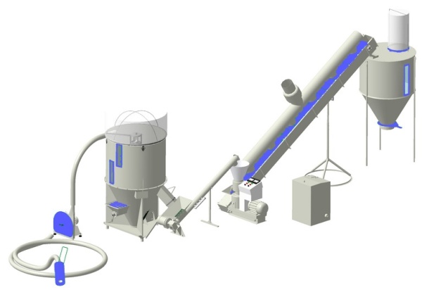 Мини линия гранулирования кормов