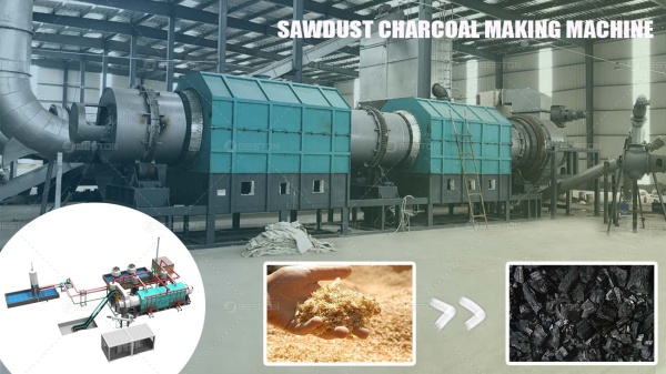 Sawdust Charcoal Making Machine