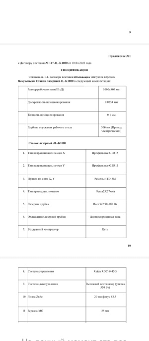 Лазерный Станок JL-K1080