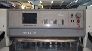 Бумагорезательный станок Polar-115ED, 1998 г.в., в хорошем состоянии, широкие столы, запасной нож, новые ремни на приводе, вся смазана