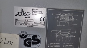 Бумагорезательный станок Polar 115 X, 2010 года, хорошее состояние, широкие столы с двух сторон. Цена без НДС