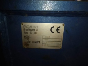 Вальцы Faccin HAV 2,5х82/60