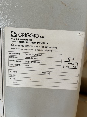 Форматник Griggio quadro 400