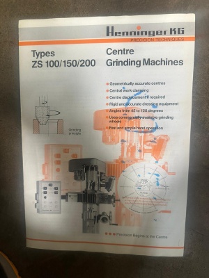 Центрошлифовальный станок Henninger ZS-201