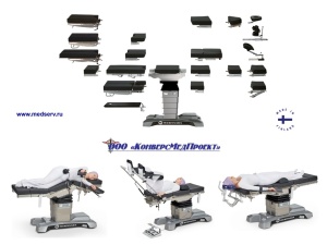Операционный стол (Grand) Promerix, Merivaara, Финляндия – высокотехнологичный универсальный электрогидравлический