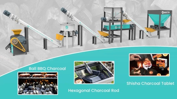 Charcoal Briquette Making Machine