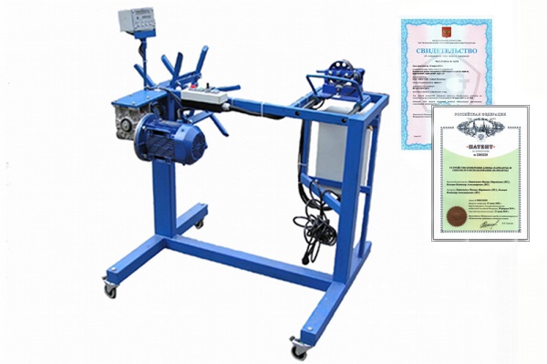 Станок для намотки кабеля на конус, катушку и в бухту УНК-5ПМ