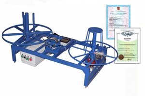 Намоточный станок для автоматической перемотки кабеля с бухты в бухту УНК-6-5НП-М2-К1 с ИДМ-20