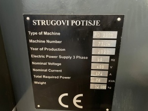 Тяжелый токарный STRUGOVI PD 2000/6000 CM новый. С ЧПУ