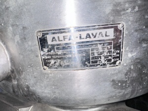 Сепаратор-молокоочиститель ALFA-LAVAL MRPX-413