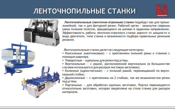 Ленточнопильные (ленточно-отрезные) станки