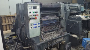 Офсетная печатная машина Heidelberg GTO-Z 52, 1995 г.в., спиртовое увлажнение Baldwin. Выносной пульт-краска, осевая и продольная приводка